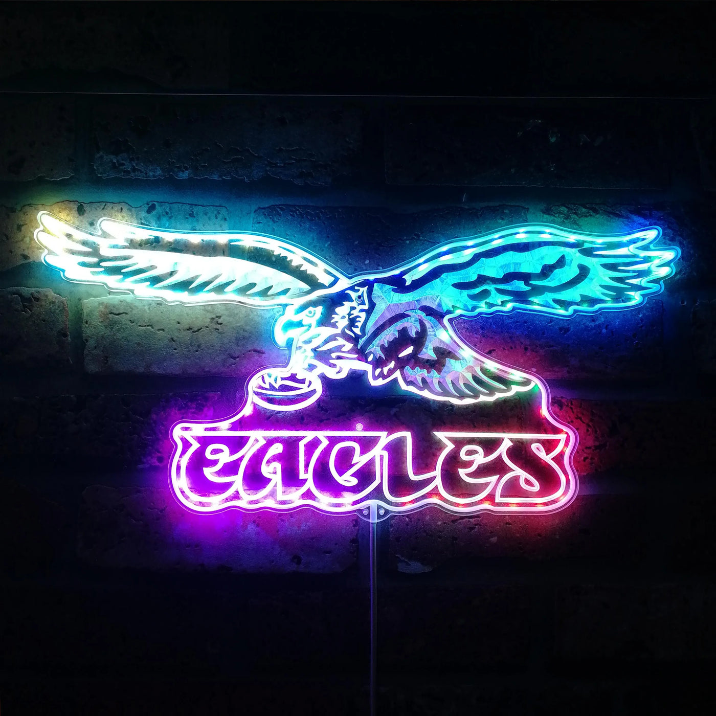 Fly Eagles Fly RGB LED Sign