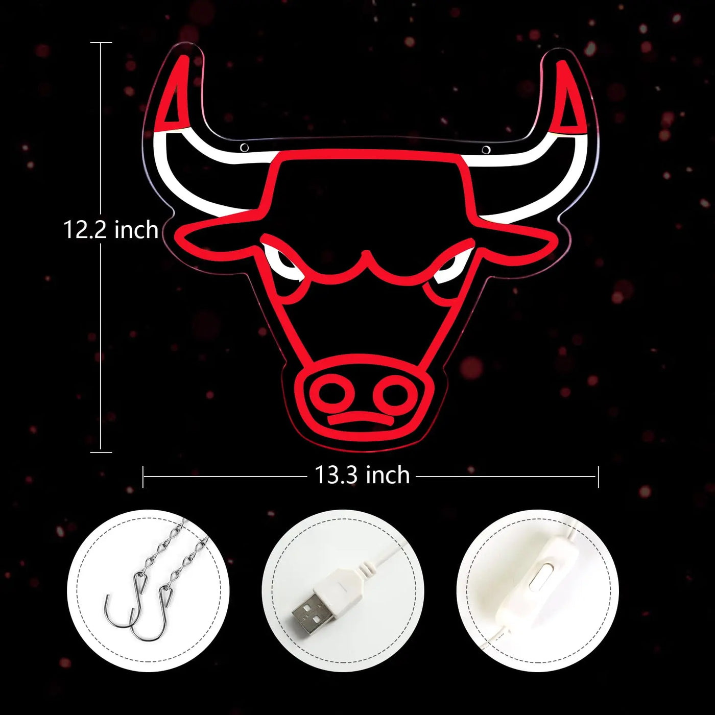 Illumi Chicago Bulls LED Neon Sign