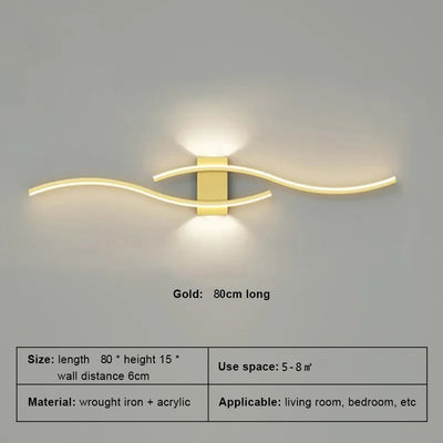 IllumiWavy Modern LED Wall Lamp