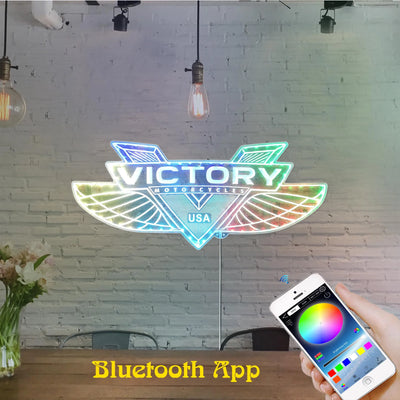 Illumi Victory Motorcycles RGB LED Sign