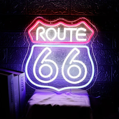 Illumi Route 66 LED Neon Sign