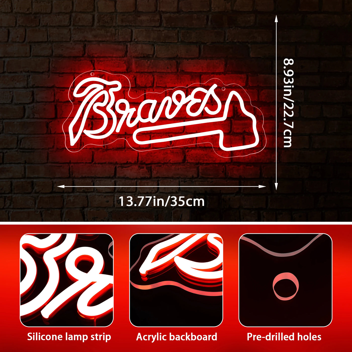 Illumi Atlanta Braves Neon LED Sign