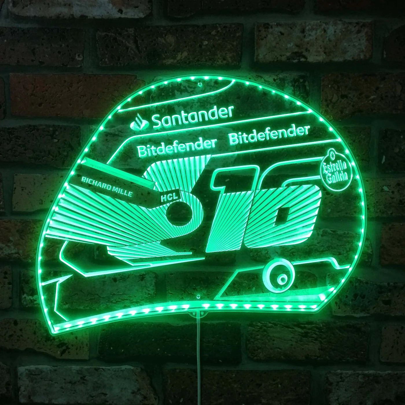 Illumi Richard Mille Motorcycle Helmet RGB LED Sign