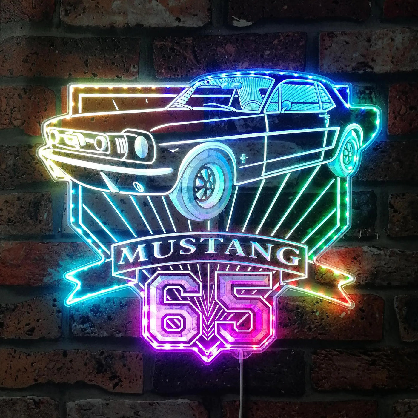 Illumi '65 Mustang RGB LED Sign