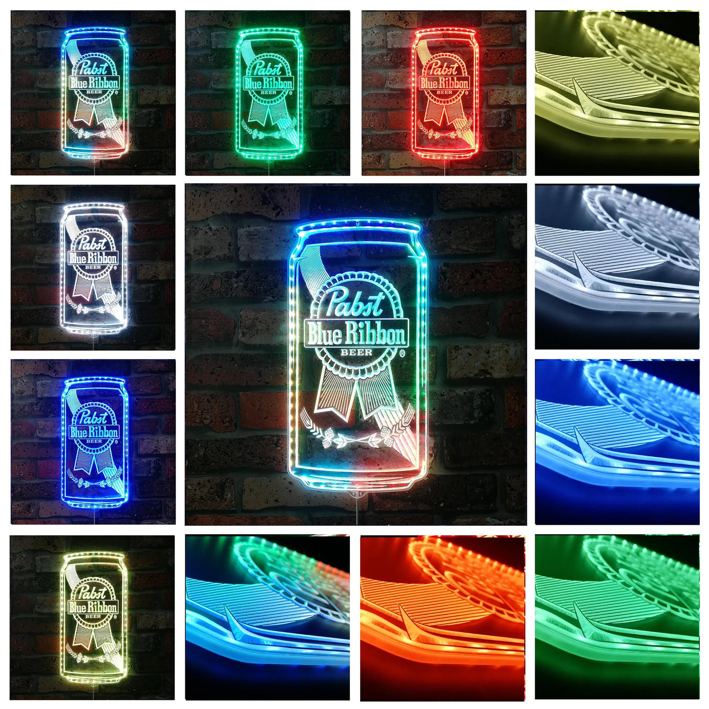 Pabst Blue Beer RGB LED Sign