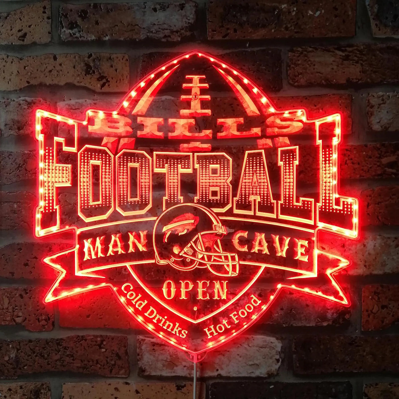 Buffalo Bills Sports Bar RGB LED Sign