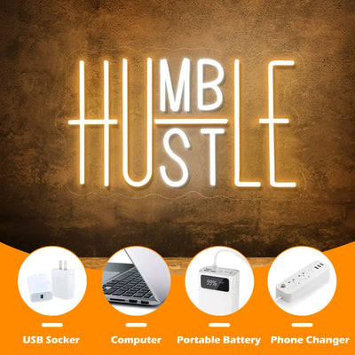 Illumi Humble/Hustle Neon LED Sign