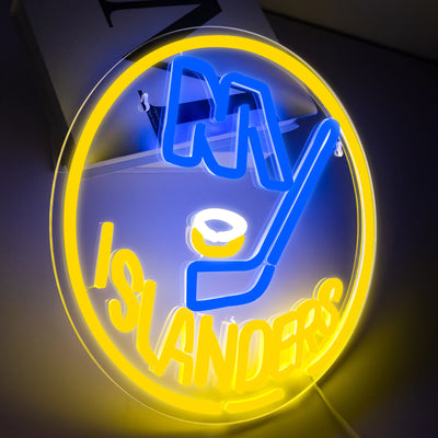 Illumi New York Islanders Yellow LED Neon Sign