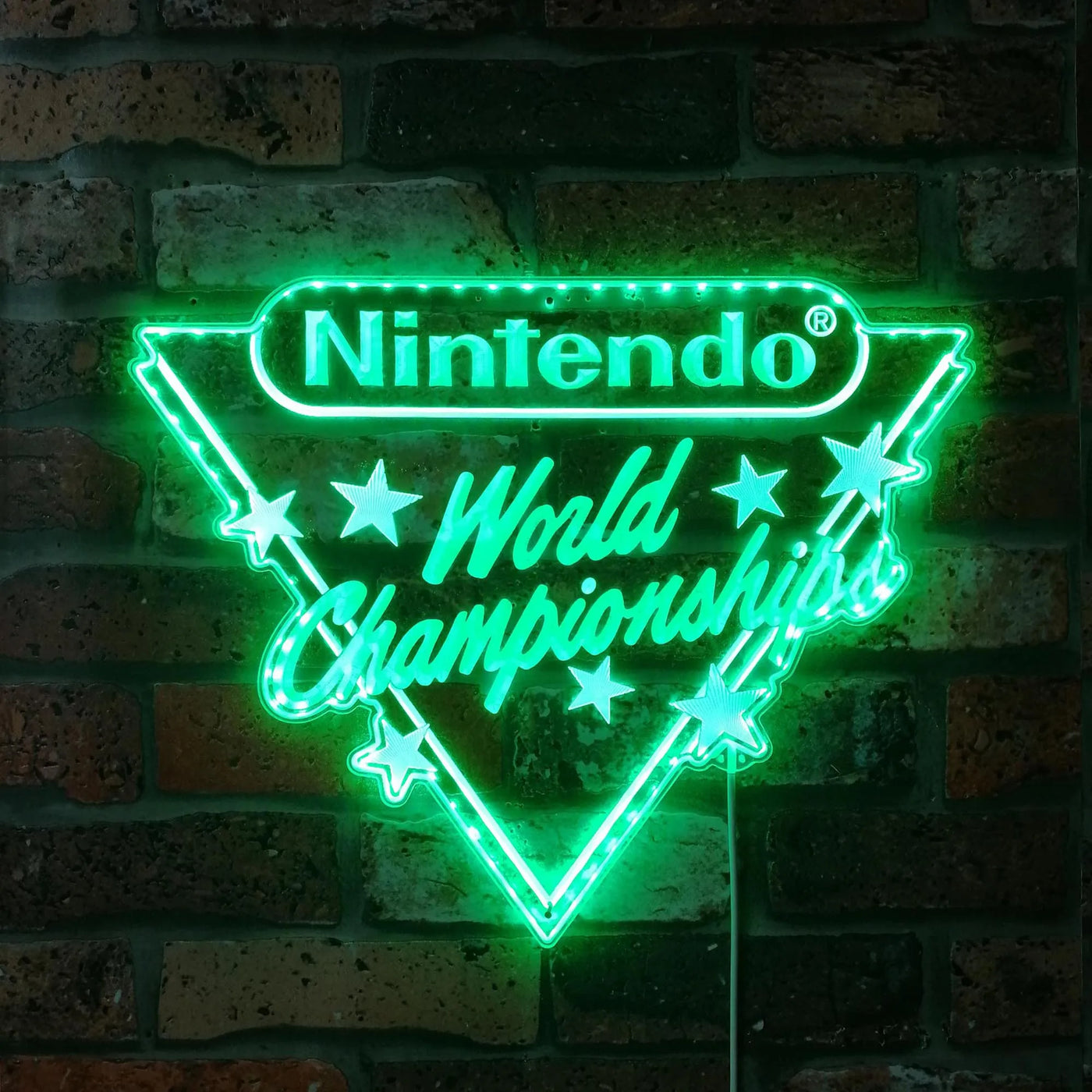 Nintendo World Champions RGB LED Sign