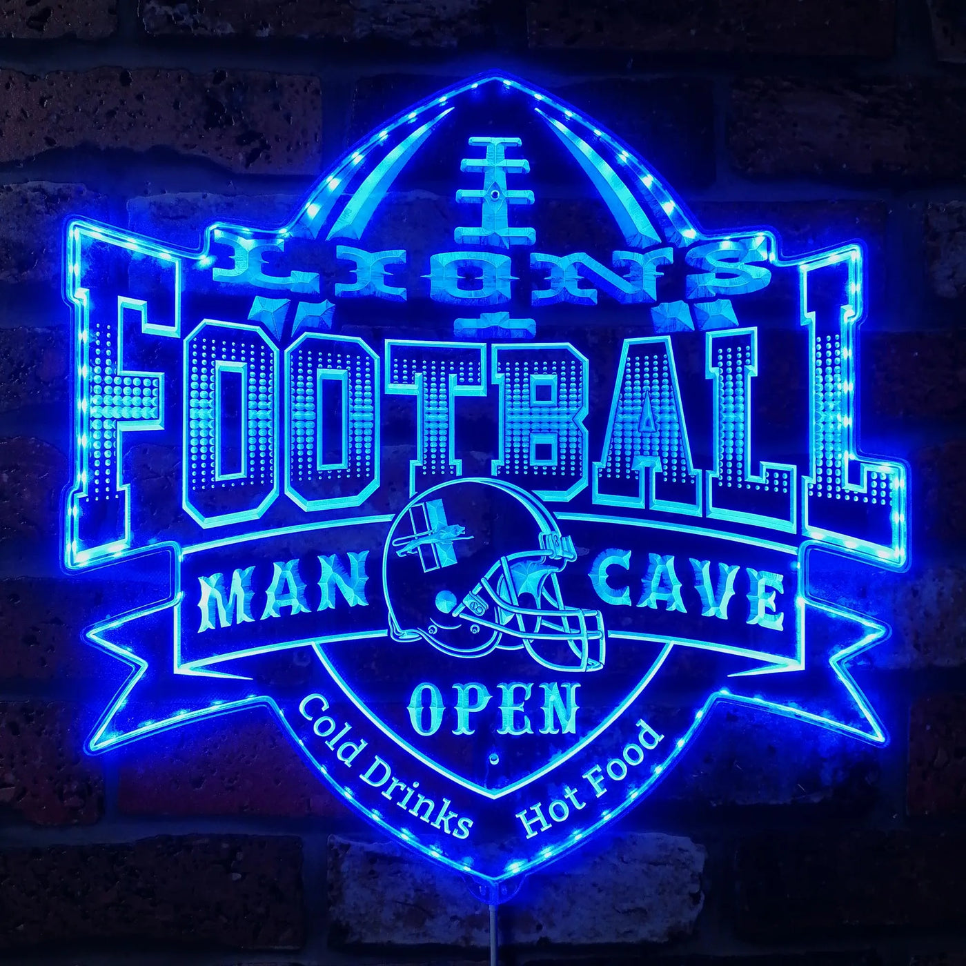 Detroit Lions Sports Bar RGB LED Sign