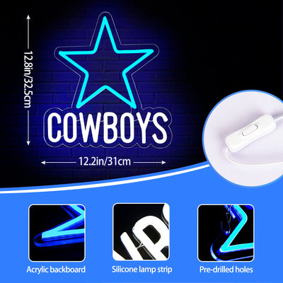 Illumi Dallas Cowboys Neon LED Sign