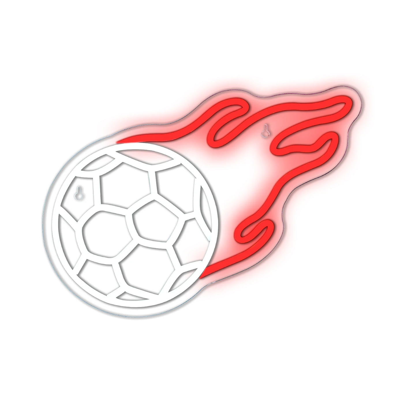 Illumi Flaming Soccer Ball Neon LED Sign