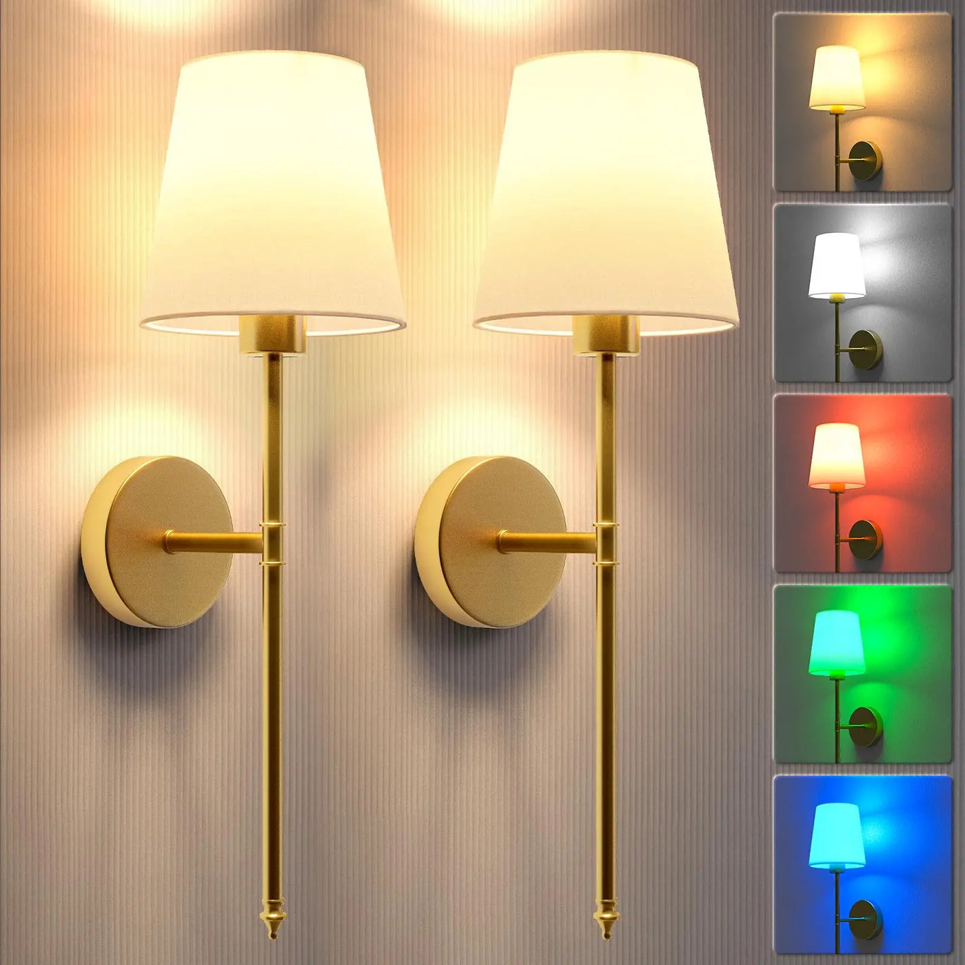 LumiSpectrum Wireless LED Wall Sconces