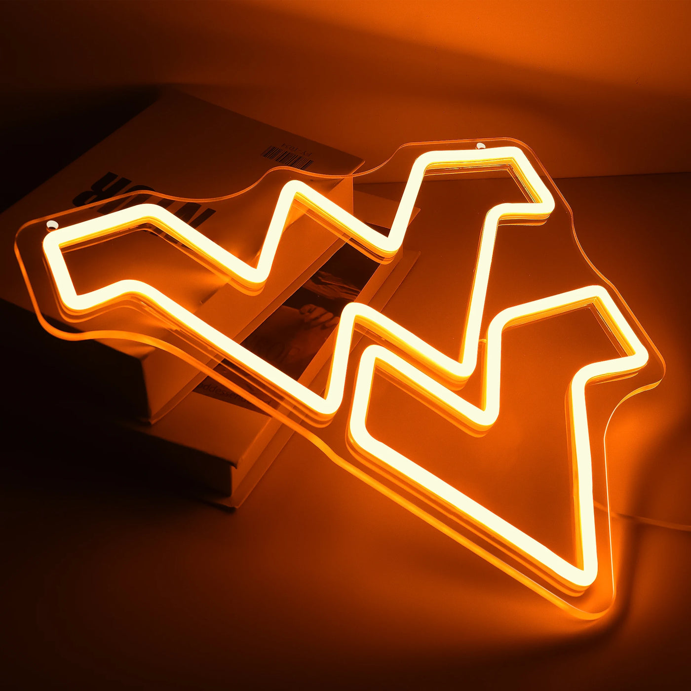 Illumi West Virginia Mountaineers Orange Neon LED Sign