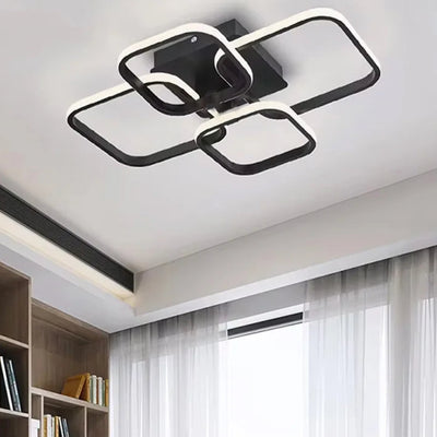 Illumi Modern 4-Ring LED Ceiling Light