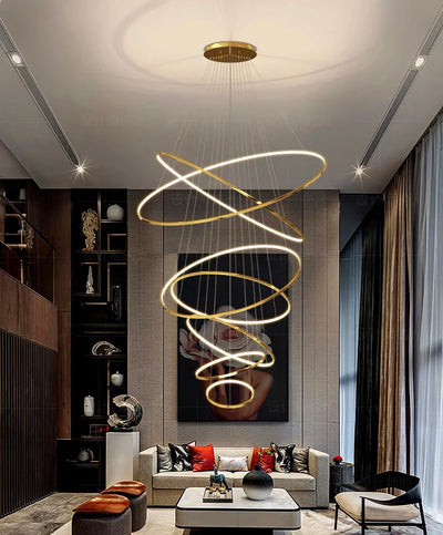 NordicAura Halo Chandelier