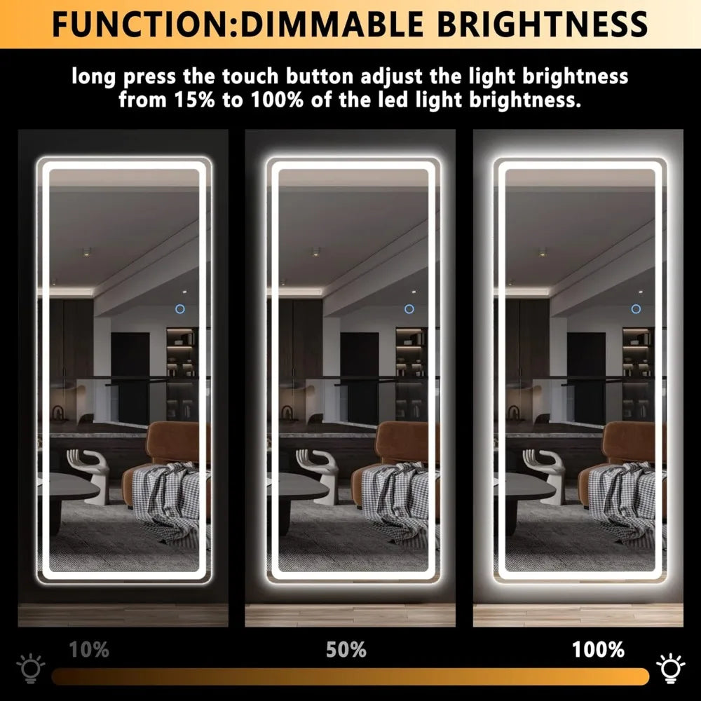 LumiDoor Luxe LED Mirror – 44.1'' x 15.8''