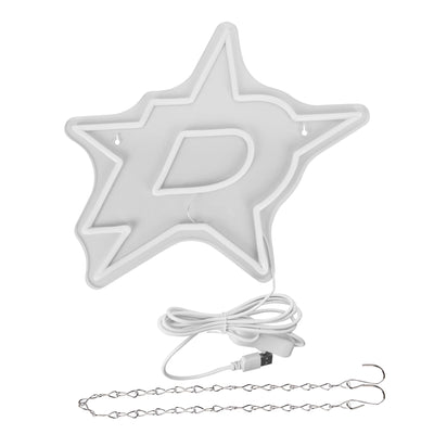 Illumi Dallas Stars White LED Neon Sign