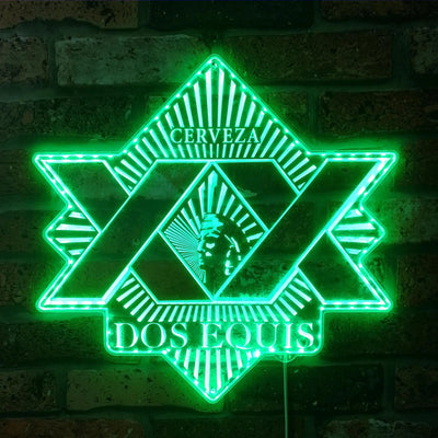 Dos Equis RGB LED Sign