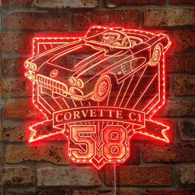 Illumi '59 Corvette C1 RGB LED Sign