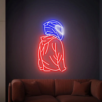 Illumi Cool Motorcyclist LED Neon Sign