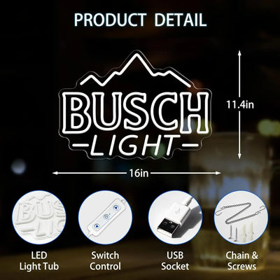 Illumi Busch Light Neon LED Sign