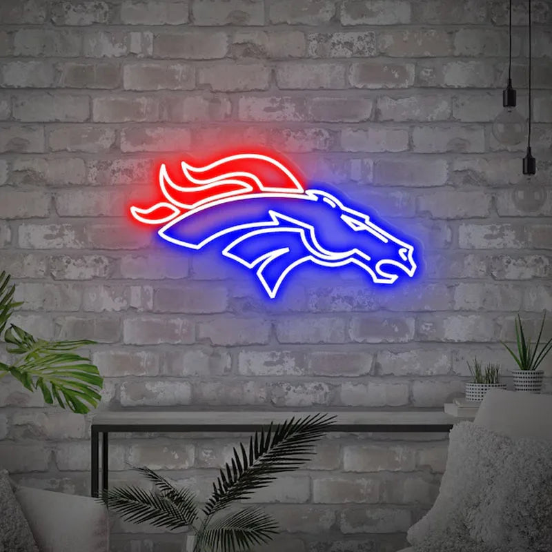 Illumi Denver Broncos Let's Ride LED Neon Sign