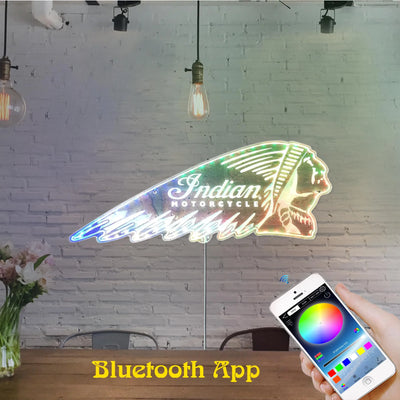 Illumi Indian Motorcycle RGB LED Sign