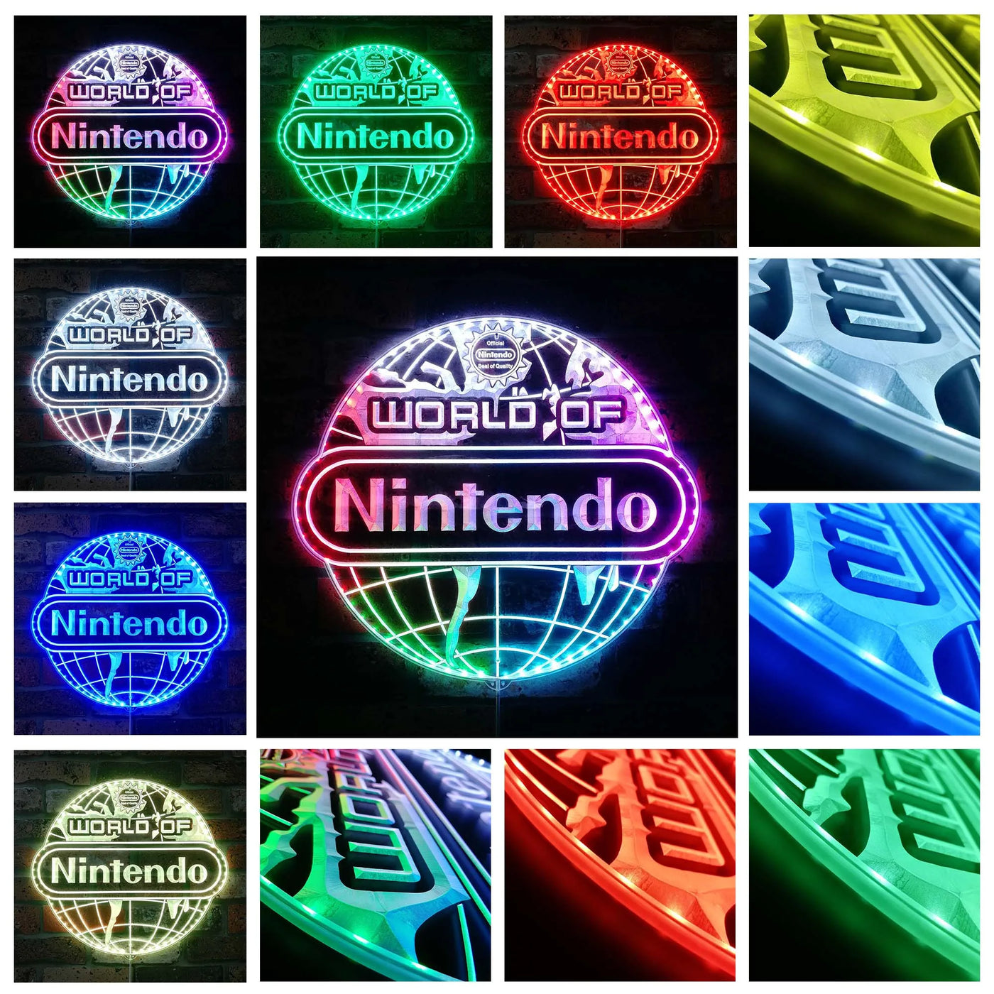 World of Nintendo RGB LED Sign