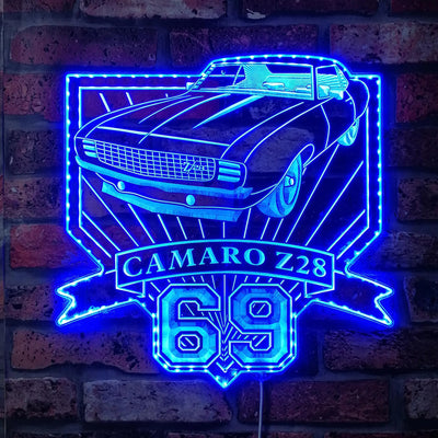 Illumi '68 Camaro Z28 RGB LED Sign