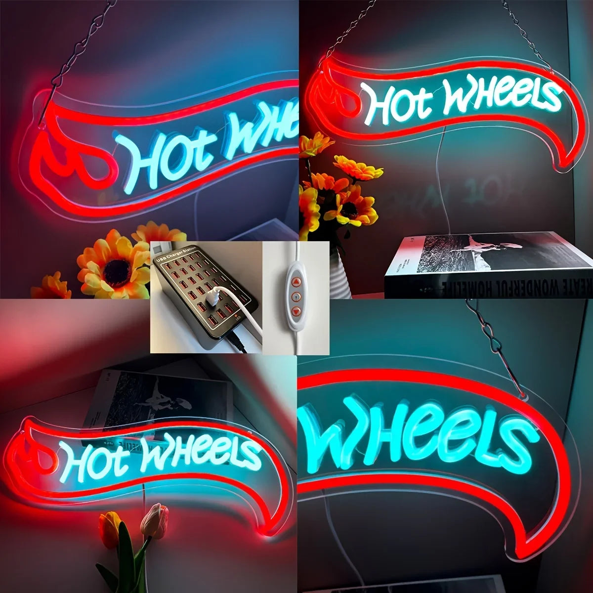 Illumi Hot Wheels LED Neon Sign