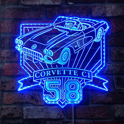 Illumi '59 Corvette C1 RGB LED Sign