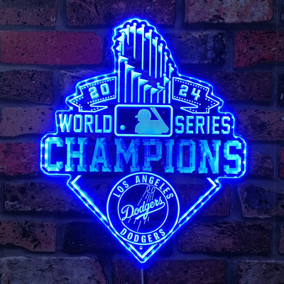 LA Dodgers World Series Champions RGB LED Sign