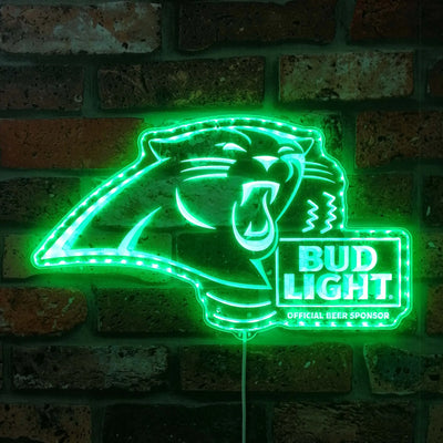 North Carolina Panthers Bud Light RGB LED Sign