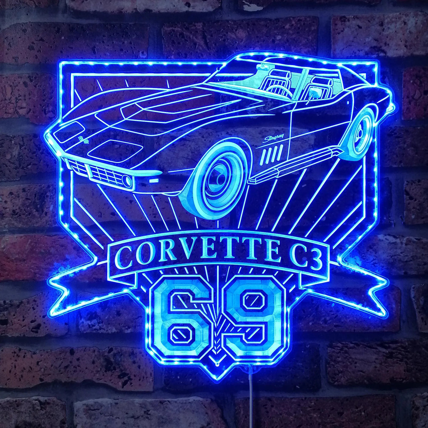 Illumi '69 Corvette C3 RGB LED Sign