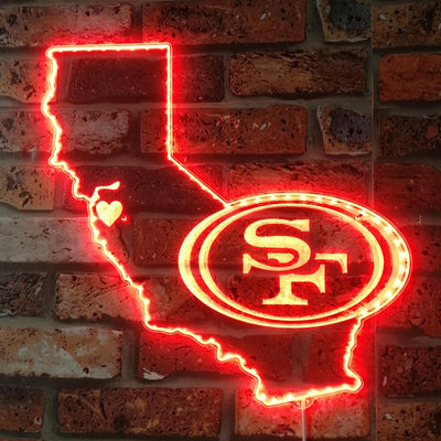 San Francisco 49ers State of California RGB LED Sign