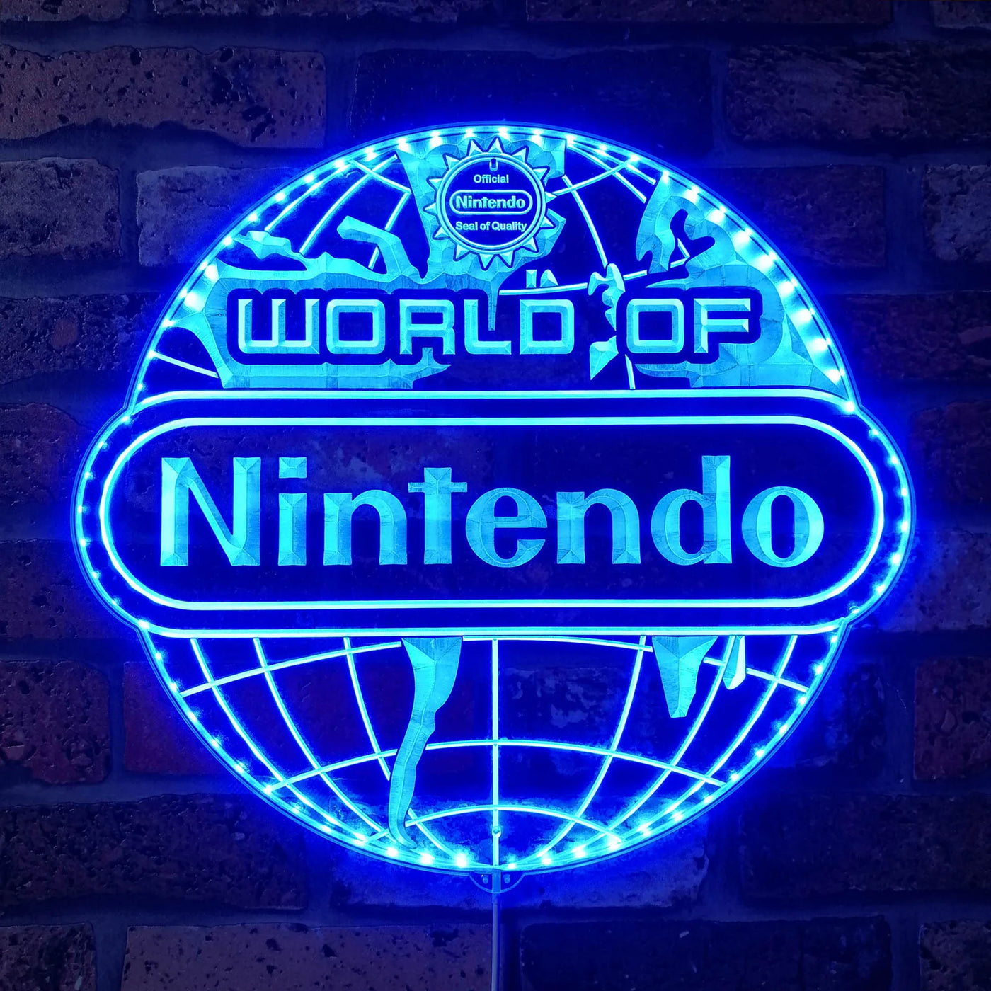 World of Nintendo RGB LED Sign