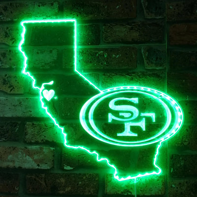 San Francisco 49ers State of California RGB LED Sign