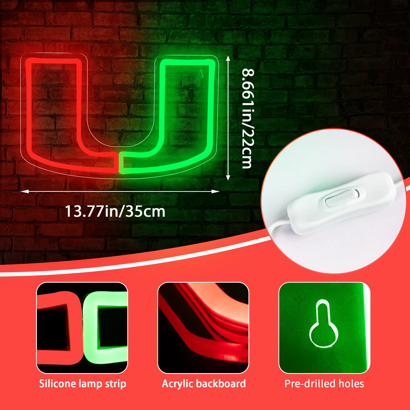 Illumi Miami Hurricanes LED Neon Sign