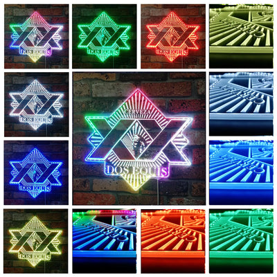 Dos Equis RGB LED Sign