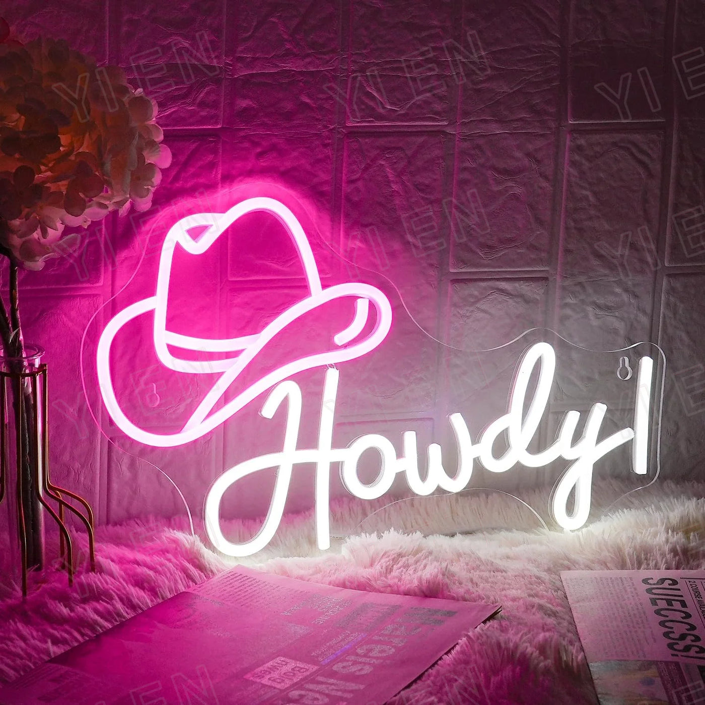 Illumi Cowgirl Howdy Neon LED Sign