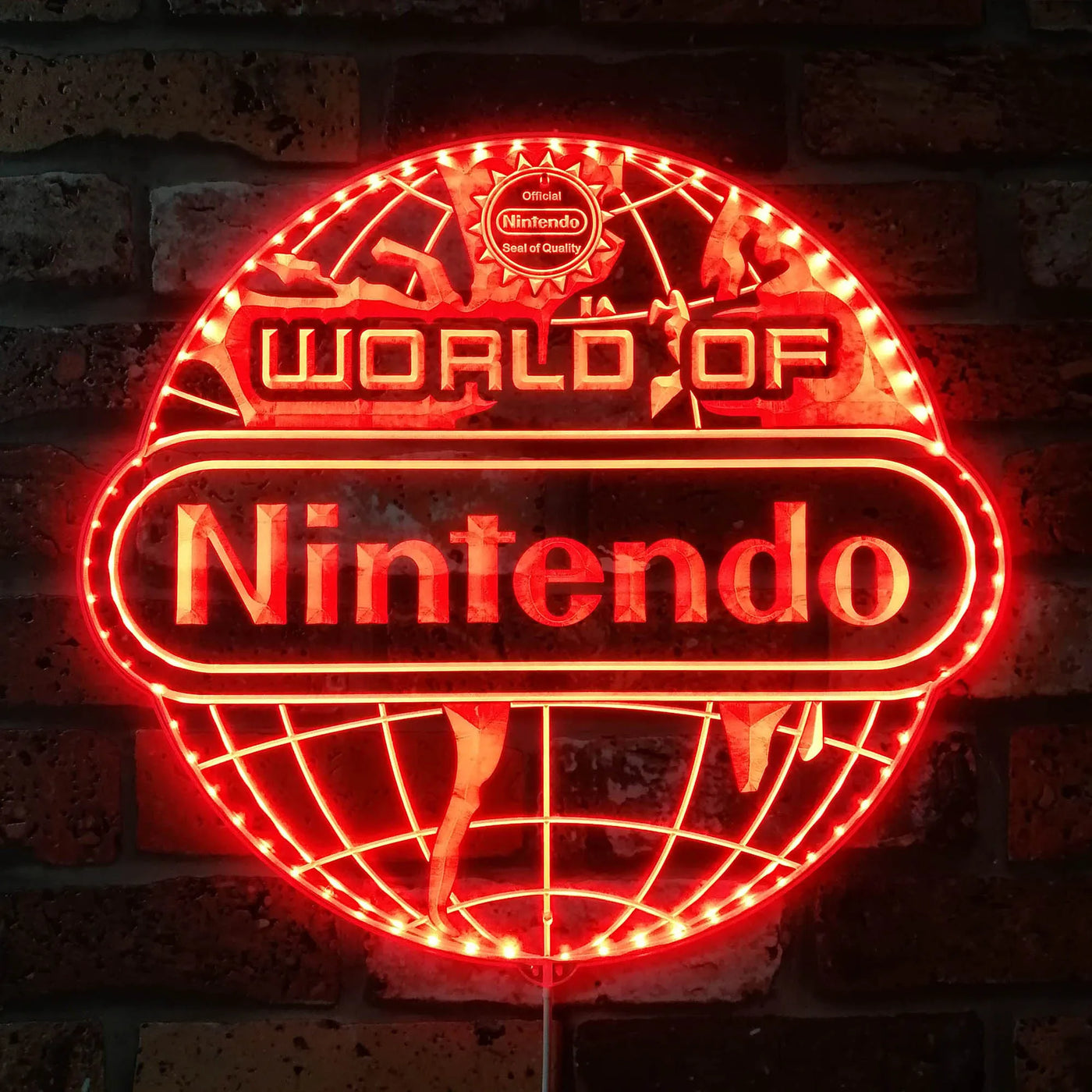 World of Nintendo RGB LED Sign