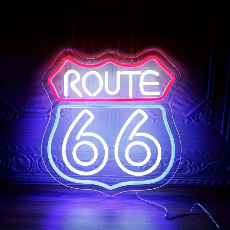 Illumi Route 66 LED Neon Sign