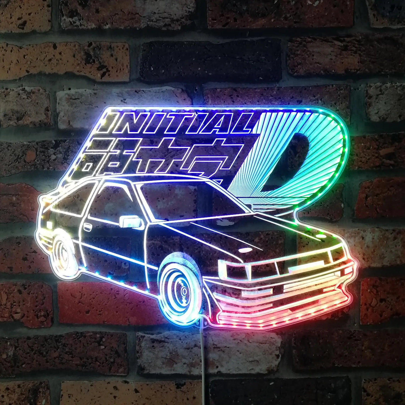 Illumi Initial D RGB LED Sign