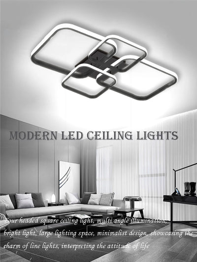 Illumi Modern 4-Ring LED Ceiling Light