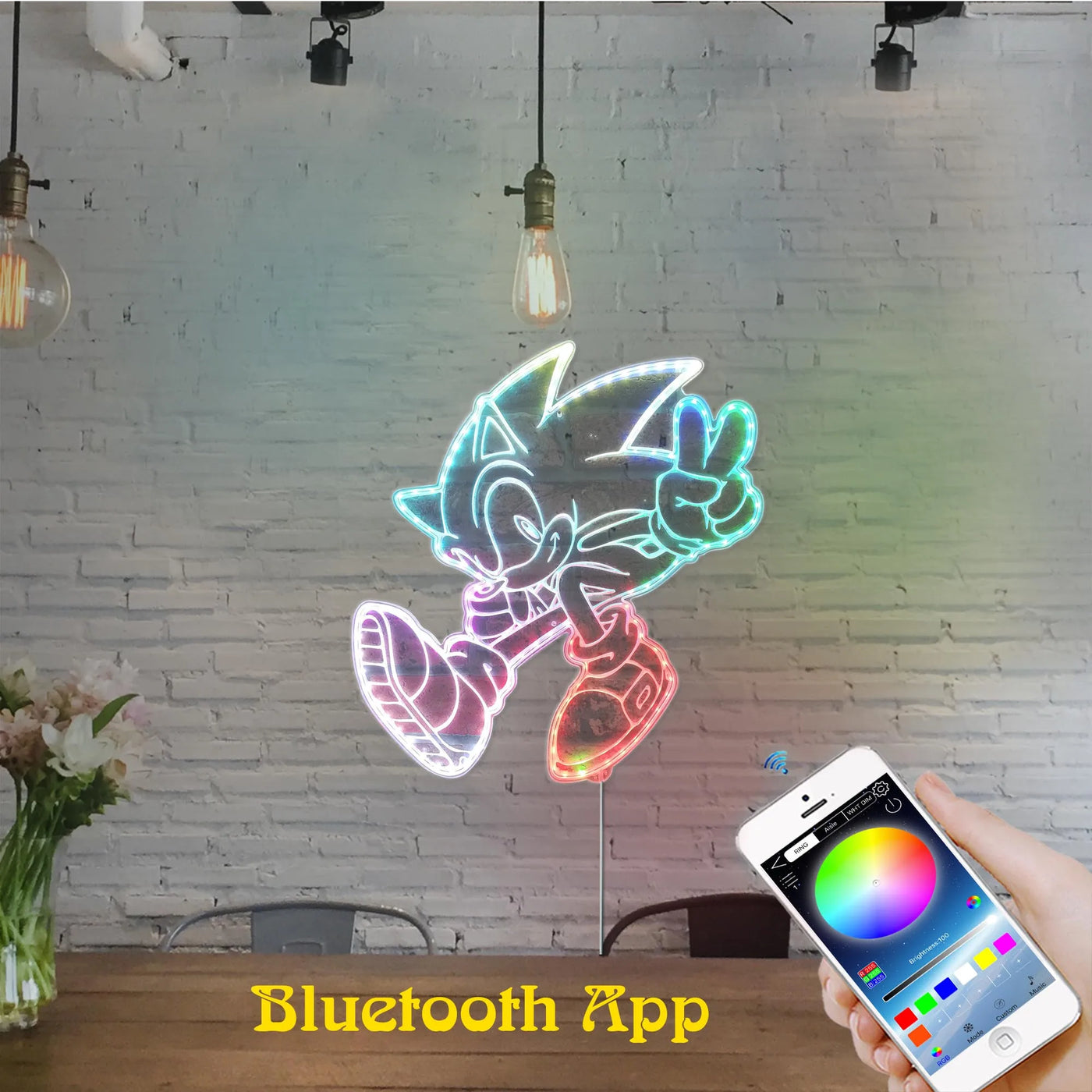 Sonic the Hedgehog RGB LED Sign