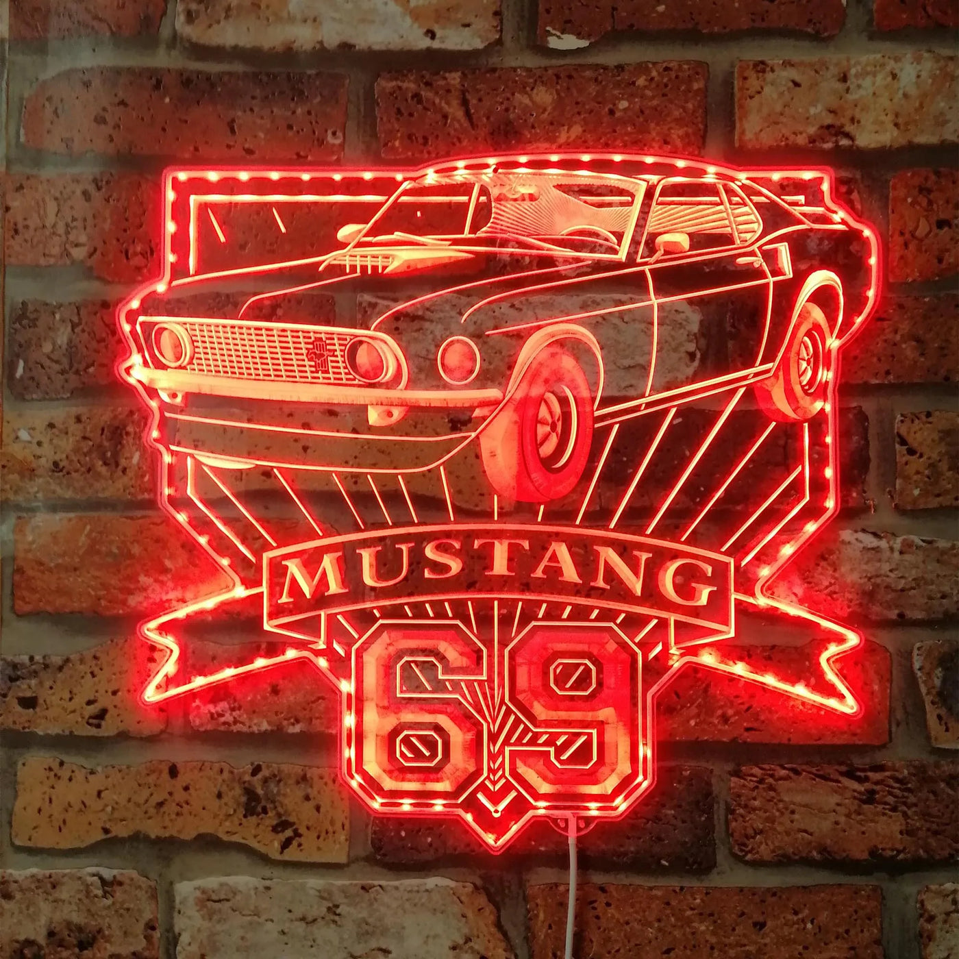 Illumi '69 Mustang RGB LED Sign