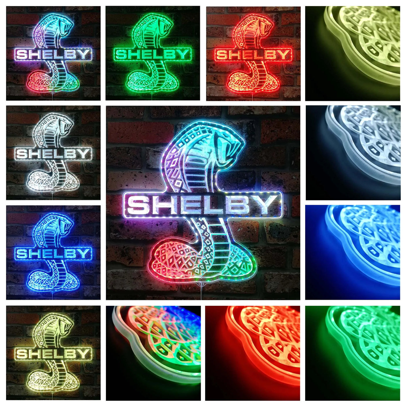 Illumi Shelby Cobra RGB LED Sign