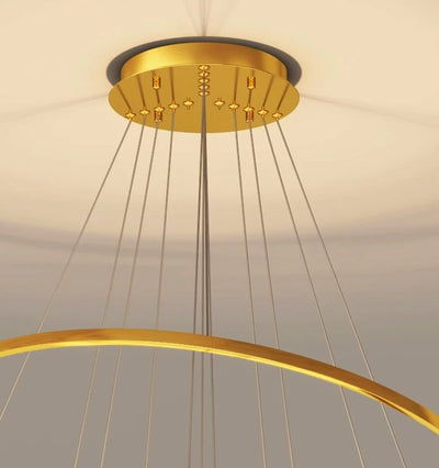 NordicAura Halo Chandelier