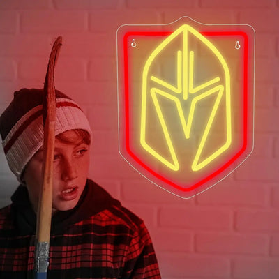 Illumi Vegas Golden Knights Red LED Neon Sign